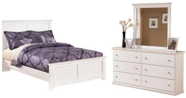 Signature Design by Ashley® Bostwick Shoals 2-Piece White Full Youth Panel Bed Set-0