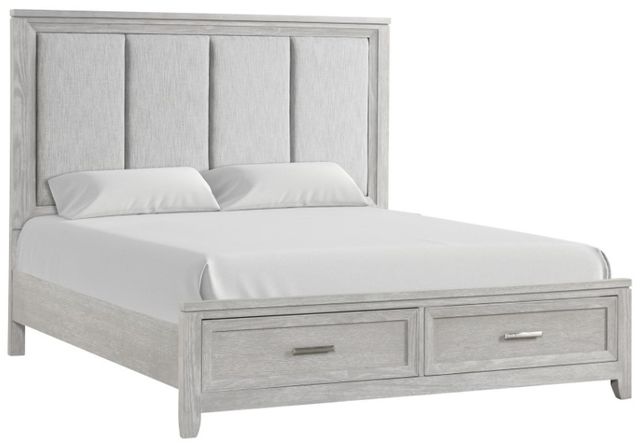 New Classic® Home Furnishings Fiona Mist Gray Queen Panel Bed-0