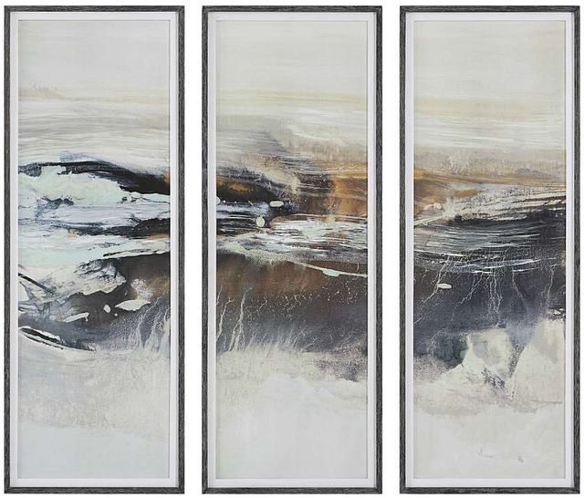 Uttermost® Graphite 3-Piece Horizon Framed Print Set-0