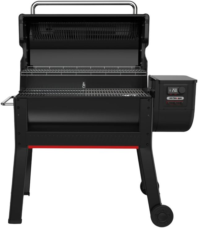 Weber® Smoque™ XL 51" Black Wood Pellet Smoker-1