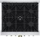 FORNO® Galiano Alta Qualita 30" Black Pro Style Dual Fuel Range -5
