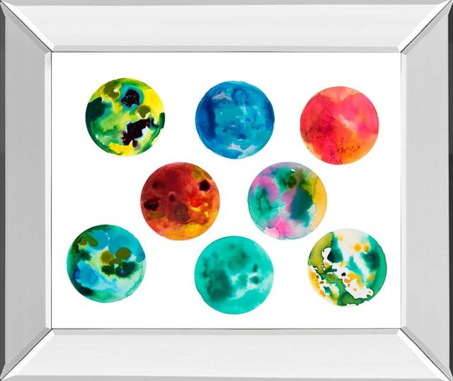 Classy Art Stunning Universe I by LanieLoreth Mirror Framed Wall Art-0