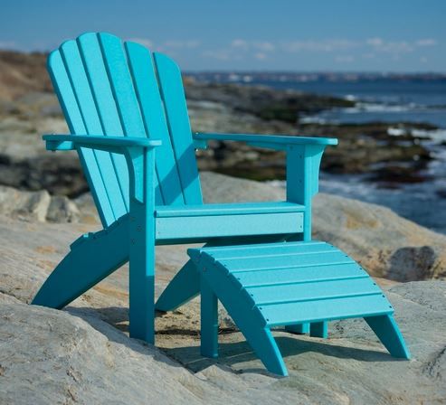 Seaside Casual Coastline Harbor View Foot Stool-1