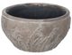 A & B Home Gray Planter Pot with Grass Patterns-0