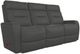 La-Z-Boy® Baron Blue Grey Leather Manual Wall Reclining Sofa-0