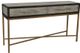 Moe's Home Collection Mako Grey Console Table with Gold Metal Base-0