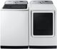 Samsung White Top Load Washer & Electric Dryer Laundry Pair-0