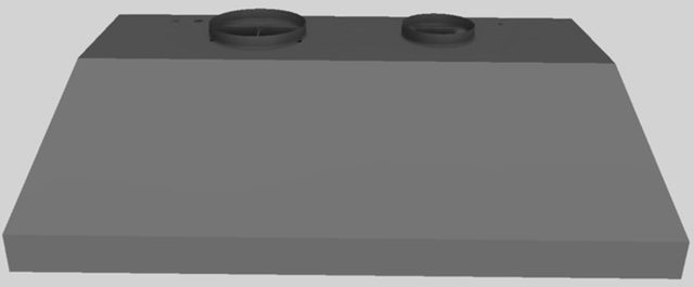 Vent-A-Hood® 48" Gunsmoke Wall Mounted Liner Insert-0