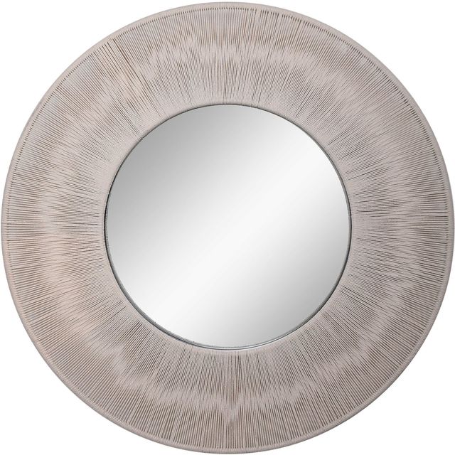 Uttermost® Sailor's Knot White Round Mirror-0