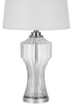 Cal® Lighting & Accessories Reston Column Clear Glass Table Lamp-0