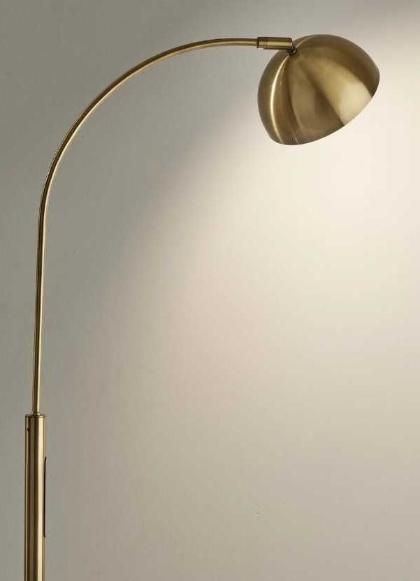 Adesso® Bolton Brown LED Arc Floor Lamp-4
