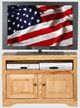 American Heartland Manufacturing Oak 39" TV Stand-1