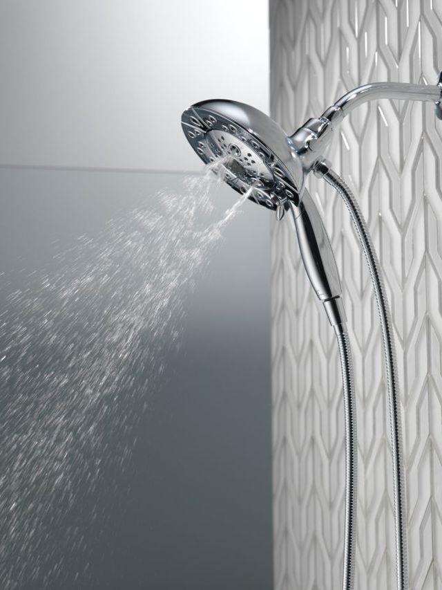 Delta Universal Showering Components Lumicoat® Chrome H2Okinetic® In2ition® 5-Setting 2-In-1 Shower-2