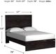 Signature Design by Ashley® Belachime Charcoal Full Panel Bed-4