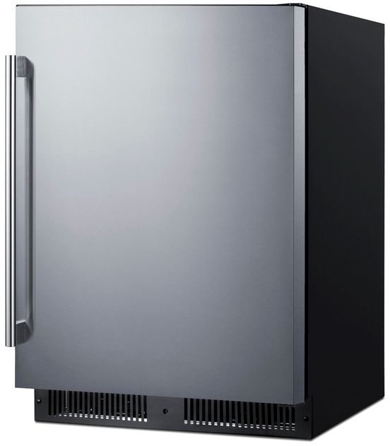 Summit® 24” 4.3 Cu. Ft. Stainless Steel Built-In ADA Compliant Adjustable Height Outdoor Under the Counter Refrigerator with Right Hand Door Swing-4
