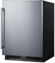 Summit® 24” 4.3 Cu. Ft. Stainless Steel Built-In ADA Compliant Adjustable Height Outdoor Under the Counter Refrigerator with Right Hand Door Swing-4