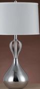 Cal® Lighting & Accessories Ozark Chrome/Light Gray Table Lamp-1