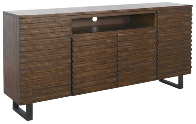 American Wholesale Furniture Contempo Brown TV Console-0