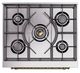 Ilve® Nostalgie II Noblesse 30'' Custom RAL Color Pro Style Dual Fuel Range with Brass Trim-2