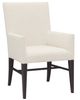 Hooker® Furniture Driftwood Burnt Timber/Lovegood Bisque Upholstered Dining Arm Chair-0
