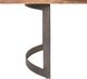 Moe's Home Collection Bent Brown 118" Dining Table with Black Iron Legs-2