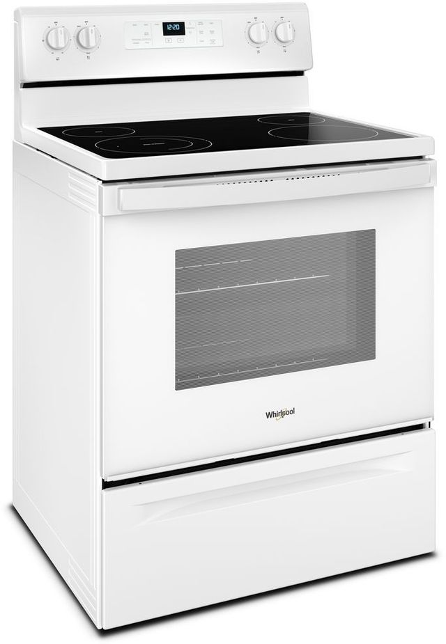 Whirlpool® 29.88" Free Standing Electric Range-White-3