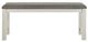 Liberty Furniture Brook Bay Carbon Gray/Textured White Counter Bench-2