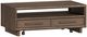 Elements International Brisbane Brown Coffee Table with Casters-0