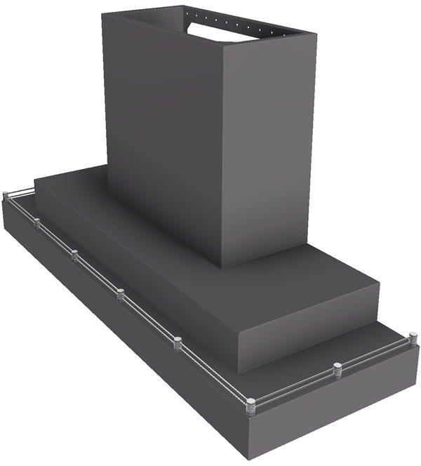 Vent-A-Hood® 60" Gunsmoke Contemporary Wall Mount Range Hood-1