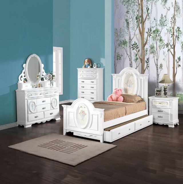 ACME Furniture Flora White Nightstand-1