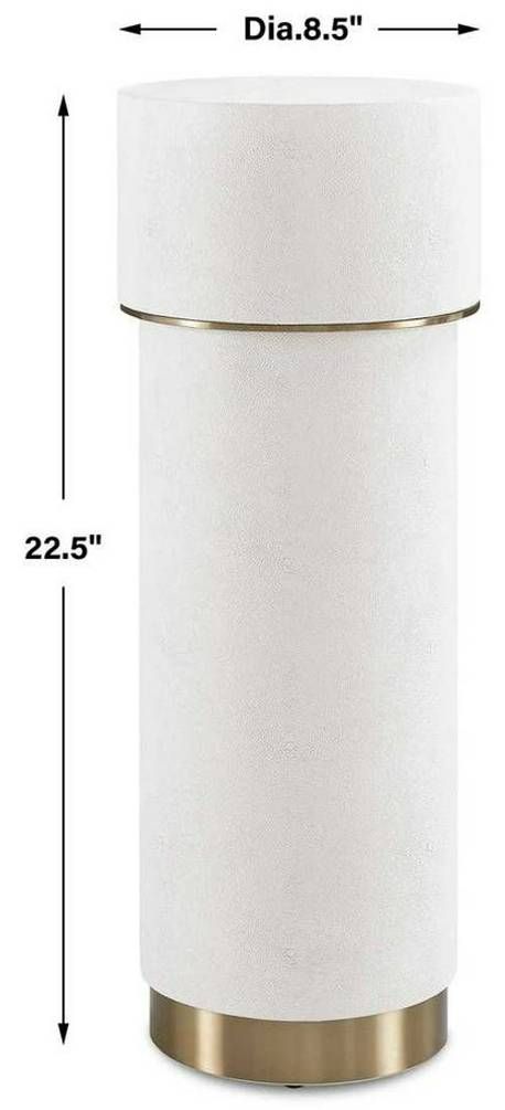 Uttermost® Wessex White Drink Table-2