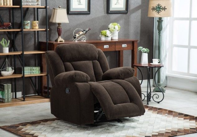 Milton Greens Stars Dark Brown Manual Rocker Chair-2