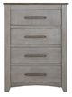 International Furniture Direct Ridge Light Gray/Ivory Chest-1