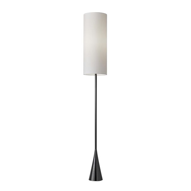Adesso® Bella Black Nickel Floor Lamp-0