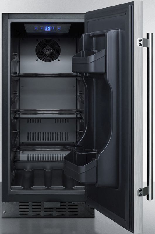 Summit® 2.2 Cu. Ft. Stainless Steel Under the Counter Refrigerator-2