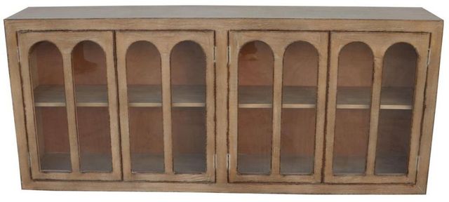Nest Home Collections Delia Antique Natural Long Cabinet -0
