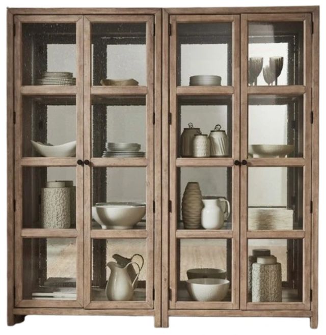 Liberty Furniture Proximity Place 2-Piece Barley Buff Bunching Display Cabinet Set-0
