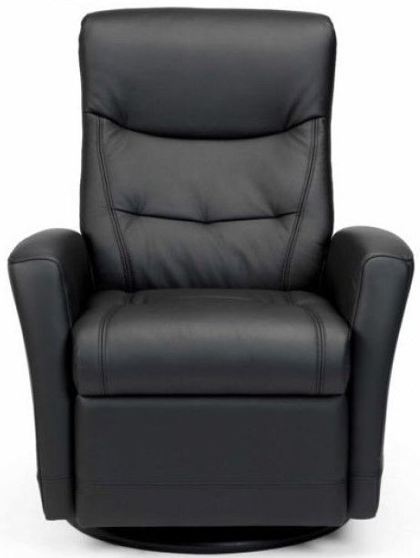 Fjords® Relax Oslo Black Large Swivel Recliner-0