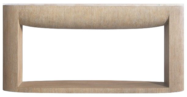 Bernhardt Living Loggia Beige 68" Console Table with Aria Base-2