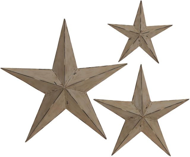 Deco Marche 3-Piece Light Brown Star Wall Decor-0