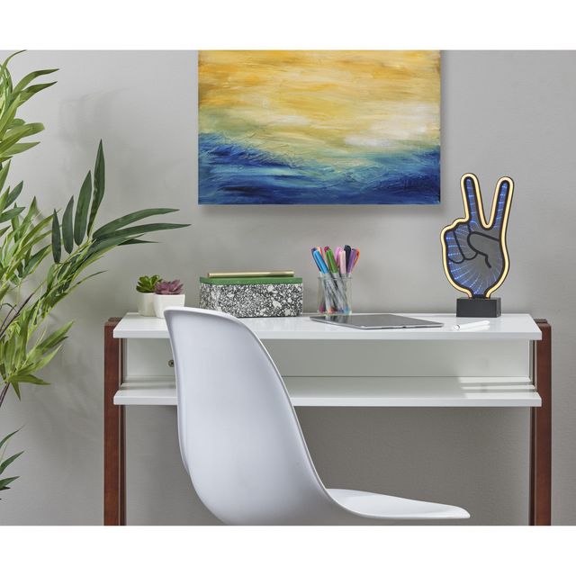 Adesso® Infinity Neon Peace Sign Table/Wall Lamp-1