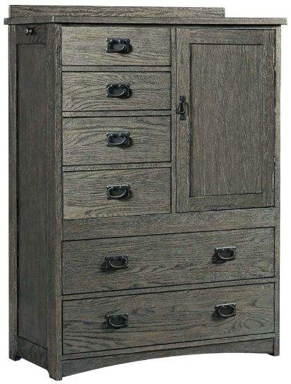 Intercon Oak Park Brushed Pewter 6-Drawer Chest-0