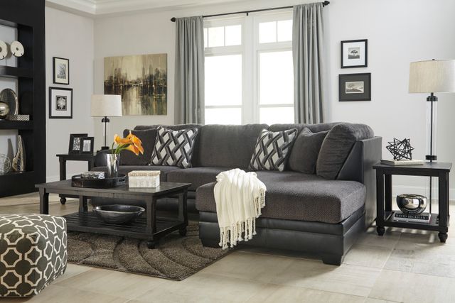 Signature Design by Ashley® Kumasi 2-Piece Smoke Sectional-3