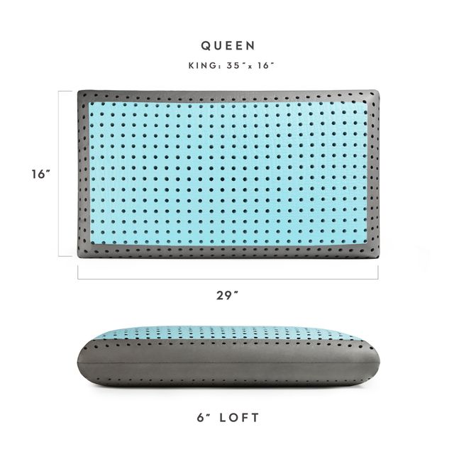 Malouf® Z® CarbonCool™ + OmniPhase™ LT King Bed Pillow-2