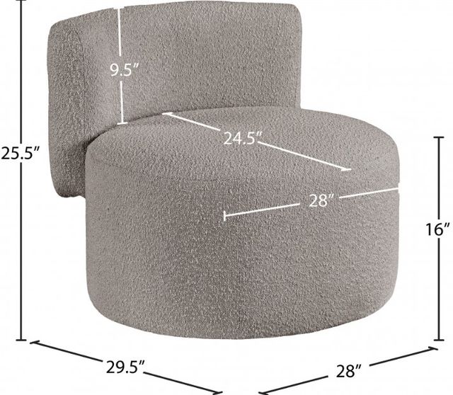 Meridian Furniture Como Taupe Accent Chair-2