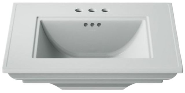 Kohler Memoirs® Stately Ice Grey 25" Centerset Pedestal/Console Table Bathroom Sink-4