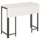 Sauder® North Avenue® White Modern Drop Leaf Dining Table with Gunmetal Legs -0