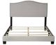 Bernards Darcy Beige Upholstered King Panel Bed in a Box-1