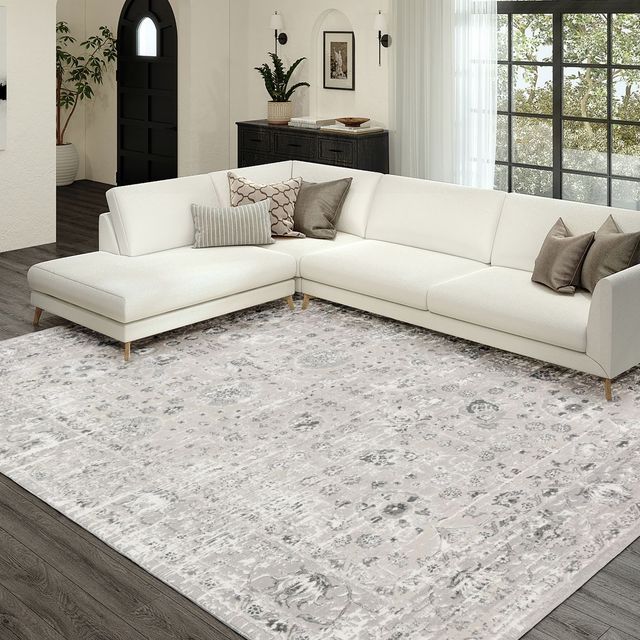 Dalyn™ Rug Company Rhodes Silver 5'x8' Style 2 Area Rug-1