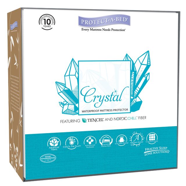 Protect-A-Bed® Naturals Crystal White Queen Mattress Protector-2
